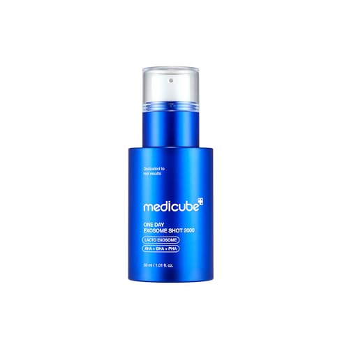 Medicube Zero Exosome Reedle Shot 2.000 Ampolla | Liquid Micro-Needling | Exosomas, AHA+BHA+PHA | Minimizador de poros, mejora de las células muertas de la piel | Cuidado de la piel coreano 30 ml