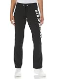 Aeropostale Women S Aero Logo Flare Pant Arches Dark Black S