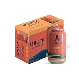 Athletic Brewing Company Craft Non Alcoholic Beer, Low Calorie Hazy IPA, Pair With Salad, Pizza, & Desserts, Vegan Hops Blend With Floral & Citrus Notes, Free Wave, 12 Pack, 12 FL Oz Cans