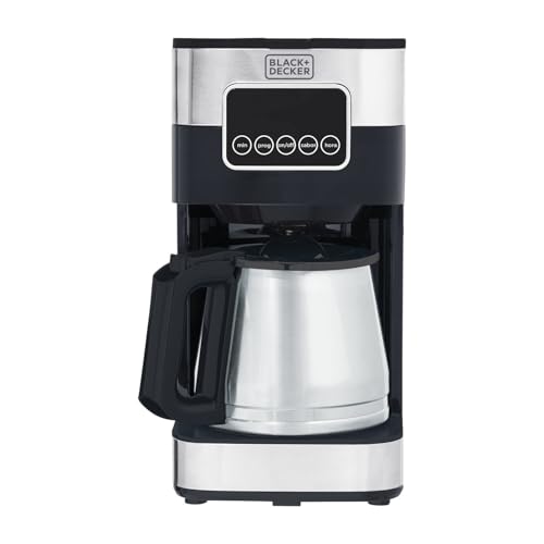 BLACK+DECKER Cafeteira Elétrica 110V Inox, Filtro Permanente e Lavável, 1,5L, até 38 Cafézinhos, CM350G-BR