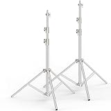 Anautin 9 2 Ft Stainless Steel Light Stand Photography 2 Pac