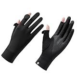 GREUS Thin Ice Silk Sun Gloves for Women UV Protection Driving Cycling Gloves UPF 50+ Touchscreen Breathable Anti-Slip Lightweight Summer Outdoor