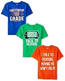 The Children's Place,Boys,School Days Short Sleeve Graphic T-Shirts,Multipacks,1st Day 1st Grade 3-Pack,Small