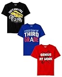 The Children's Place,Boys,School Days Short Sleeve Graphic T-Shirts,Multipacks,1st Day 3rd Grade 3-Pack,Large