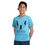 Messi Boys Lifestyle Short Sleeve T Shirt Slim Fit Graphic T