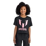 Messi Girls Lifestyle Short Sleeve T Shirt Slim Fit Graphic