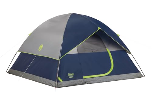 Coleman Sundome - Tienda de campaña con Mosca lluviosa, Tienda de campaña para 2/3/4/6 Personas en 10 Minutos, Refugio Resistente a la Intemperie para Camping, Festivales, Patio Trasero, Fiestas de