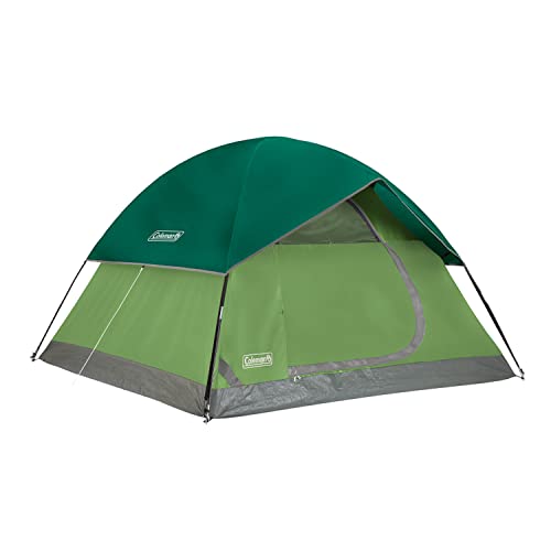 Coleman® Casa de Campaña Sundome, Casa de Acampar, Resistente a Lluvia y Viento, Capacidad para 3 Personas, Verde