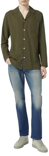 Scotch & Soda Regular-Fit Shirt Camiseta Hombre, Classic Green, S