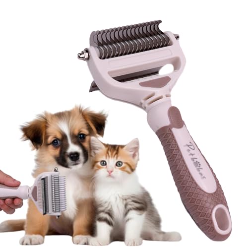 Dog Brush Dogs Comb, 2 in 1 Deshedding Tool