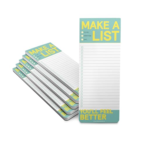 Knock Knock Lot de 6 carnets de listes pour faire une liste – Bloc de planificat