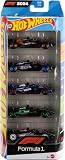 Hot Wheels Toy Cars Formula 1 5-Pack, Set of 5 1:64 Scale…