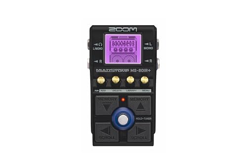 Zoom MS-80IR+ MultiStomp, Simulateur d'ampli et enceinte format pédale, entrée/s