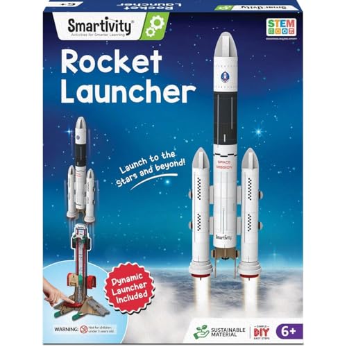 Smartivity DIY Rocket Launcher Kit for Kids 6, 7, 8, 9, 10, 11, 12 Years Old