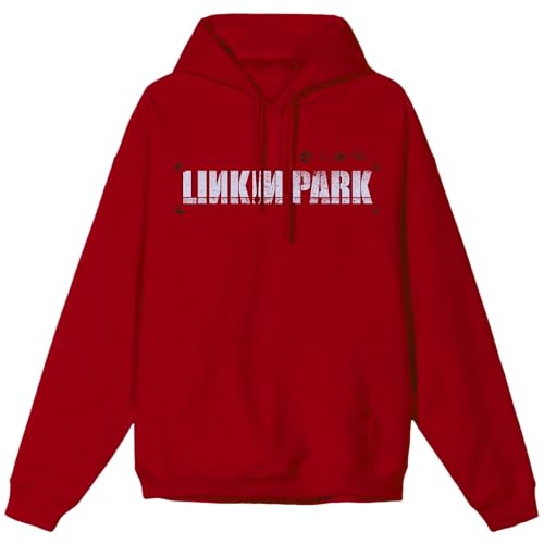 Linkin Park Hybrid Theory Hoodie Sweatshirt à Capuche, Rouge Cardinal, XX-Large 
