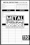 Metal Detecting Log Book Metal Detector Notebook Treasure Hu