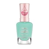 Sally Hansen Color Therapy Nail Polish | Biotin, Argan Oil, Long Lasting, Healthy Nails, Nail Strengthener, Opaque | 451 Take A Mint | Mint Green Nail Color