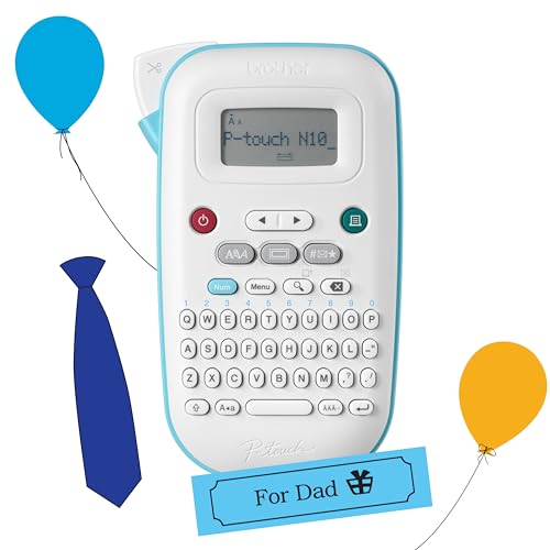 Brother P-touch PT-N10 Personal Handheld Label Maker Machine with Btag Tape, Por