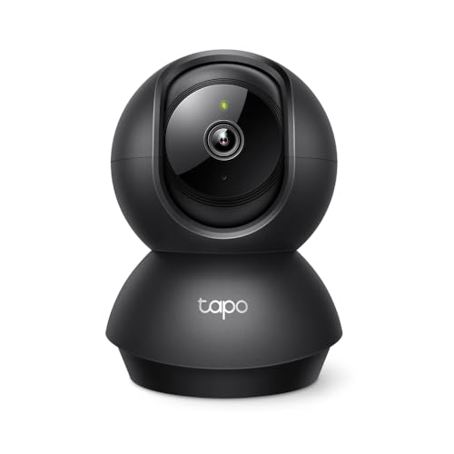 Tapo C201 - Cámara de Vigilancia Wi-Fi Interior, 1080p Pan/Tilt 360°, Detección 
