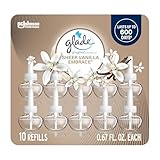 Glade PlugIns Refills Air Freshener, Sheer Vanilla Embrace, Scented and Essential Oils for Home and Bathroom, 0.67 Fl Oz, 10 Count
