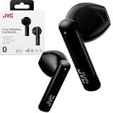 JVC Lightweight True Wireless Earbuds with 12mm Driver Unit, Bluetooth 5.1, Single use, IPX4, Long Battery Life (up to 30 Hours) - HAA4TB (Black)