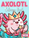 Axolotl Gifts Coloring Book For Kids Fun Coloring Book For K