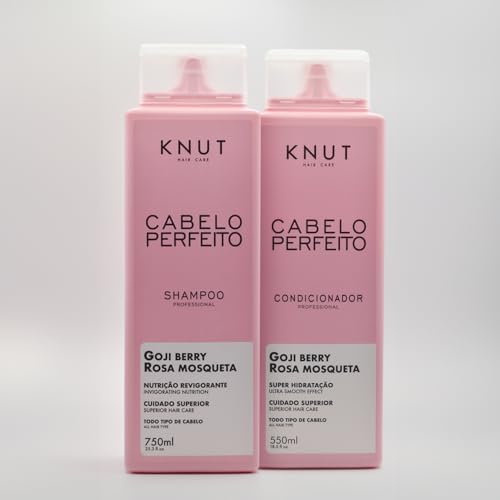 Kit Shampoo + Condicionador KNUT Cabelo Perfeito (750 ml + 550 ml)