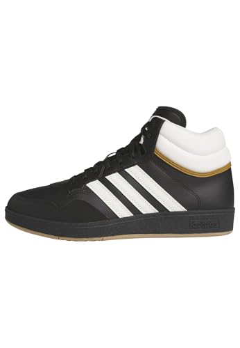 adidas - Zapatillas Deportivas Unisex para Adultos con Aros 4.0, Negro/Blanco/Bronce Strata, 5.5 Women/4.5 Men