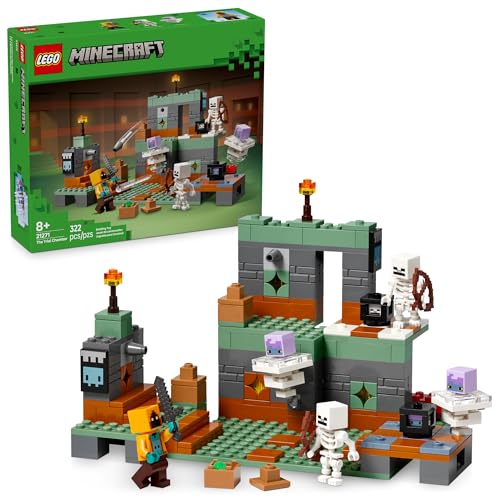 LEGO Minecraft La Cámara de Desafío Kit para Jugadores, Set de Construcción de Videojuego con Tesoro y Figuras de Criaturas Brisa, para Niños y Niñas a Partir de 8 Años 21271