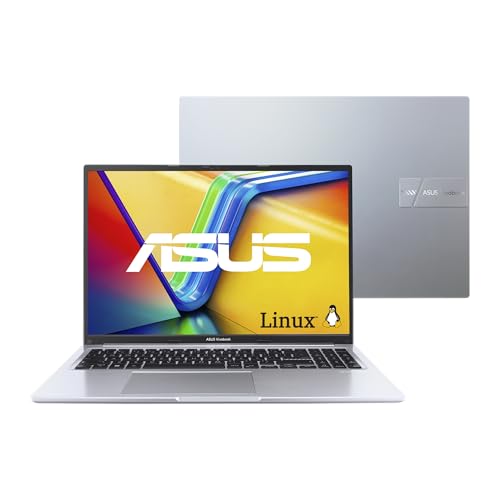 Notebook ASUS Vivobook 16 Intel Core i7, 8 GB, 512 GB SSD, KeepOS/Linux, 16'' FHD, Cool Silver - X1605VA-MB742
