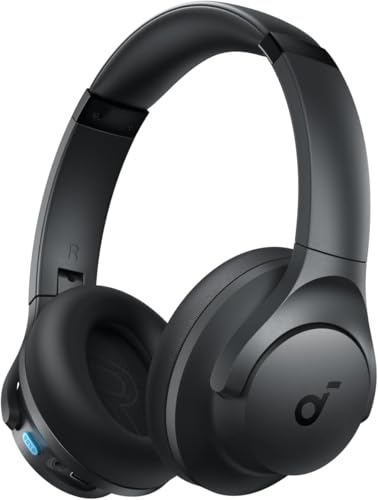 Soundcore by Anker Q11i Audífonos Inalámbricos Diadema, Hi-Res, Almohadillas Desmontables, Botón de Graves, Drivers 40mm, 22 Ajustes de EQ, hasta 60h, Aux, para Juegos, Gamer, Regalos para mamá