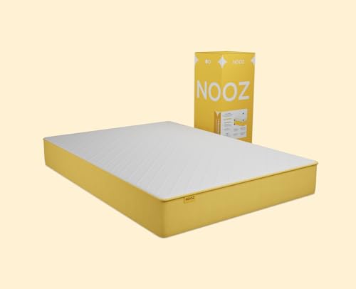 Nooz Colchon En Caja Queen Size Original, 24cm de Altura, Medio Suave, Colchón Memory Foam, Colchones de Espuma de Alta Densidad, Hecho en México, con Garantía de 5 Años