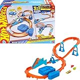 Hot Wheels Toy Car Track Set Deluxe Building Box With Motori