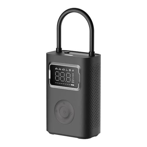 Xiaomi Compresor de aire eléctrico portátil 2 Pro, batería de 2500 mAh, 5 modos, 150 PSI, apagado automático, pantalla digital y luz LED, USB C – perfecto para coche, bicicleta, moto, scooter