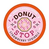 Donut Stop Medium Roast Coffee Pods Strawberry Sprinkle Flav