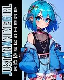 Just An Anime Girl Sketchbook Cute Drawing Pad For Girls Kid