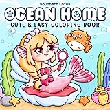 Ocean Home Coloring Book For Adults And Teens Featuring Ocea