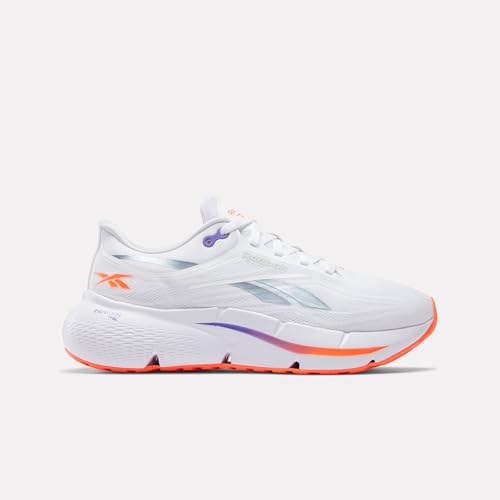 Reebok ZIGNITION - Zapatillas Deportivas para Mujer, Color Blanco, Morado y Nara