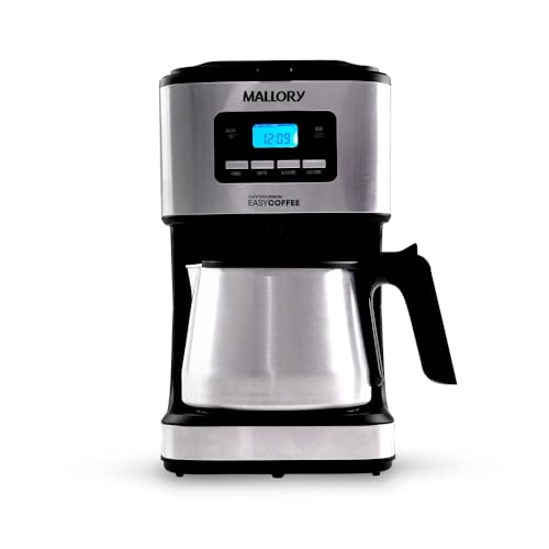 Cafeteira Elétrica Mallory Easy Coffee, Programável, Jarra Inox, 32 Xícaras, 220V