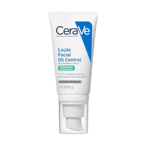 CeraVe Oil Control, Loção Facial Hidratante para Pele Oleosa, 52g