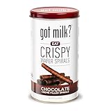 got milk? Wafer Spirals, Chocolate, 14 Oz. Tin with 36 Rolls, Delicious Rolled Wafer Rolls with Filling, Chocolate Wafer Cookies for Dessert or Snack, Retail Pack