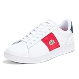 Lacoste Men S Carnaby Set Cgr Sneaker White Red 13