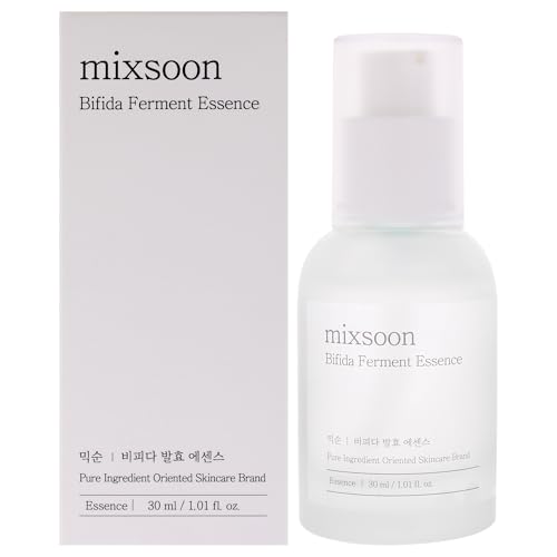 MIXSOON Bifida Ferment Essence 30 ml - Esencia facial coreana hidratante, textura ligera, sin fragancia, vegana, para todo tipo de piel y rutina glass skin