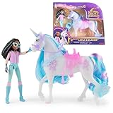 Unicorn Academy, Layla & Glacier Power of Friendship Set with Translucent Saddle & 2 Power Accessories, Dolls & Unicorn Toys for Girls Ages 4 and up
