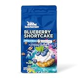 Java Factory Blueberry Shortcake Flavored Ground Coffee Bag – Blueberry and Vanilla Cream Brew, Made with 100% Arabica Beans - Flavor Enhanced, 10 Oz