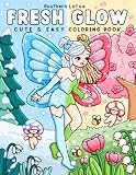 Fresh Glow Coloring Book For Adults And Teens With Cute And