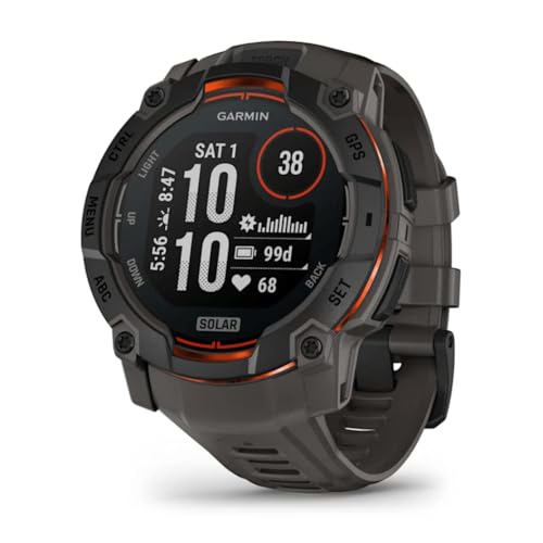 Garmin Instinct 3 Solar, Reloj Inteligente con GPS, Pantalla de 50 mm, Resistent