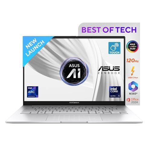 ASUS Zenbook 14,Intel Core Ultra 5 (Series 2), 16GB, 1TB, 3K OLED Touch Screen,14\