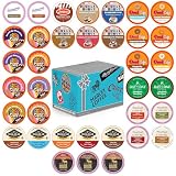 Crazy Cups Flavored Coffee Pods Variety Pack for Keurig K Cups Brewers, Assorted Flavored Coffee Sampler, 36 Count(Pack of 1)