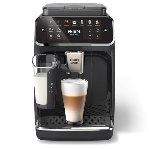 Philips Walita Cafeteira Espresso Superautomática Série 4400 LatteGo, 110V | Espresso com Um Toque – bebidas cremosas preparadas de forma automática em casa (EP4441/55)